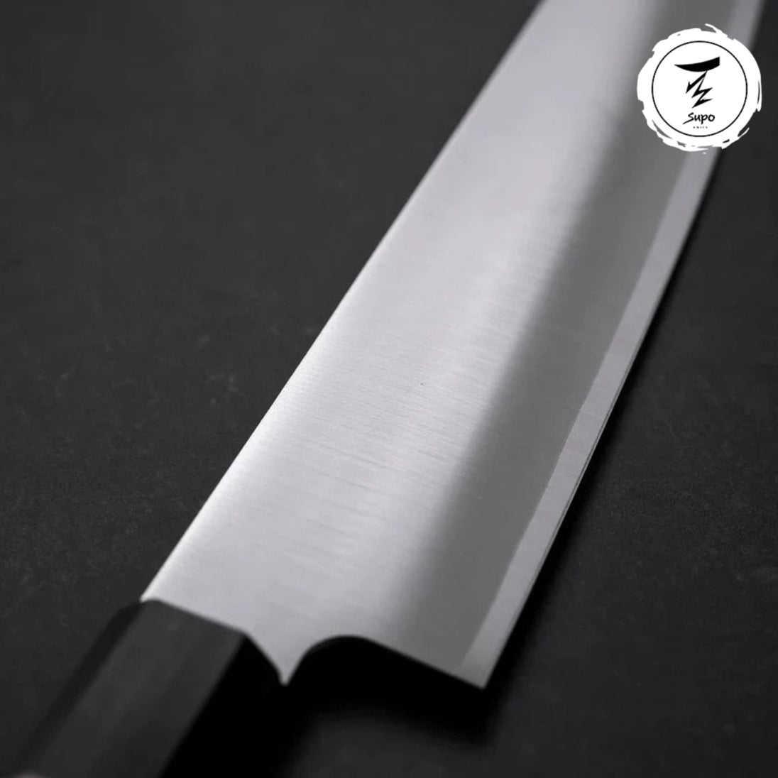 210mm Japanese Kiritsuke Knife VG-10 Polished with Cherry Handle 