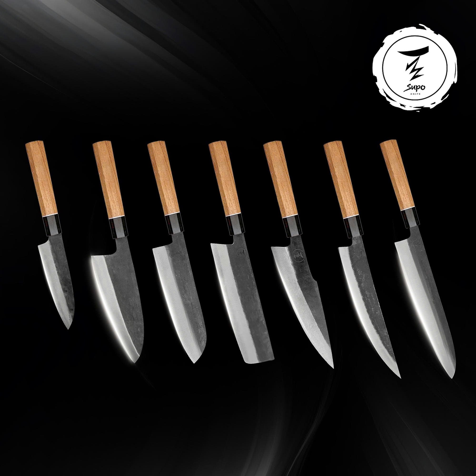 Shinobi Chef's Knife Blue Steel/ High-Carbon Steel - Best Forged Japanese Kitchen Knives